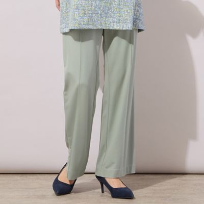 ＜PISANO＞【手洗いＯＫ・接触冷感・紫外線防止】マシュマロポンチ・フロントピンタックパンツ（５６０５１６０１）