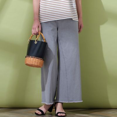 ９ ５オンスデニム 裾フリンジワイドデニム ５６０５２２０１ 三越伊勢丹オンラインストア 公式