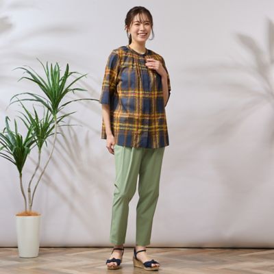 【手洗いＯＫ・接触冷感・撥水・セットアップ対応】前タック入りパンツ（５６０５２５０５）