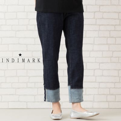 ＜PISANO＞【手洗いＯＫ・ＩＮＤＩＭＡＲＫ】セルビッチテープ付きストレートデニム（５６０５２５０７）