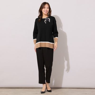 セットアップ対応】ピンタックテーパードパンツ（56052601