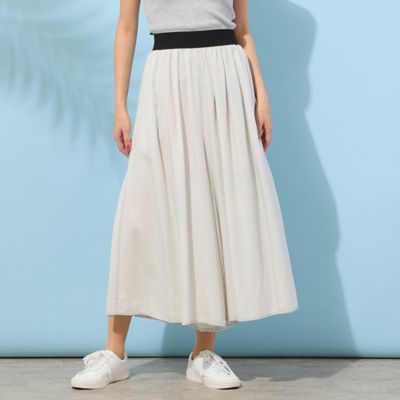 手洗いOK・セットアップ対応】製品洗い・レーヨンデニムキュロット