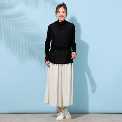 手洗いOK・セットアップ対応】製品洗い・レーヨンデニムキュロット