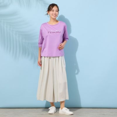 手洗いOK・セットアップ対応】製品洗い・レーヨンデニムキュロット