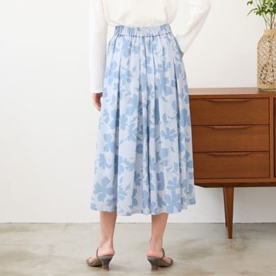 手洗いOK・セットアップ対応】フラワープリントキュロットパンツ