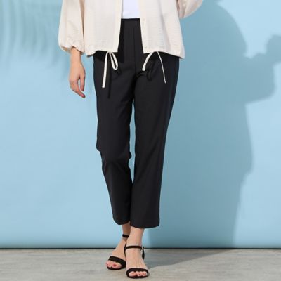 ＜PISANO＞【手洗いＯＫ・接触冷感・吸水速乾・ＵＶカット】クロップト丈ストレートスリムパンツ（５６０５２６０６）