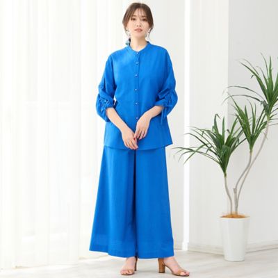 【手洗いＯＫ・セットアップ対応】ミラクルウェーブ・ワイドパンツ（５６０５３５０７）