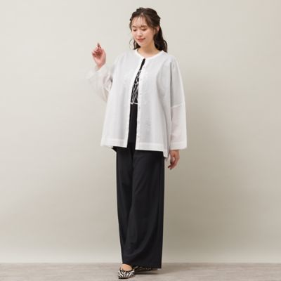 吸水速乾機能付き・アンクル丈ワイドパンツ（５６０５５４０２）