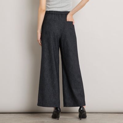 セットアップ対応】ミックスツィード・ワイドパンツ
