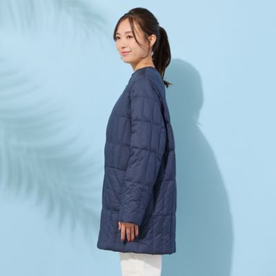 ノーカラー・キルティングダウンコート（56071601） | PISANO