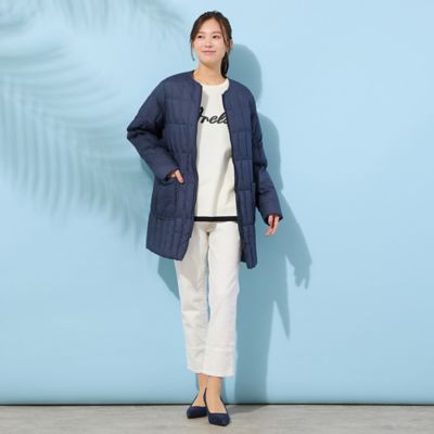 ノーカラー・キルティングダウンコート（56071601） | PISANO