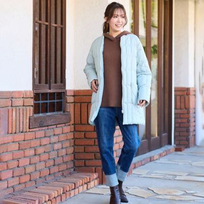 ノーカラー・キルティングダウンコート（56071601） | PISANO