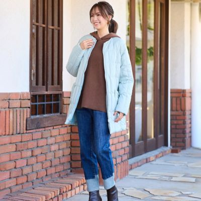 ノーカラー・キルティングダウンコート（56071601） | PISANO