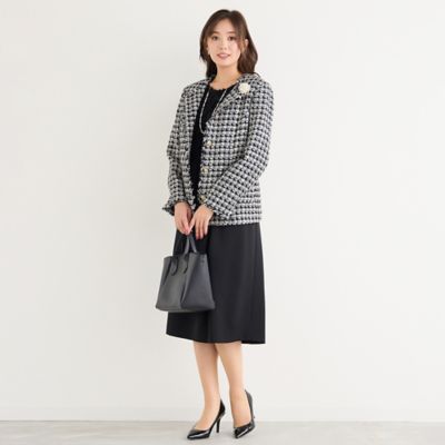 ツィード・ノーカラージャケット（56105501） | PISANO