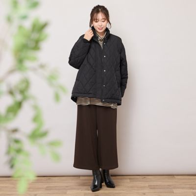 ダイヤ柄キルト加工中綿ジャケット（56106505） | PISANO