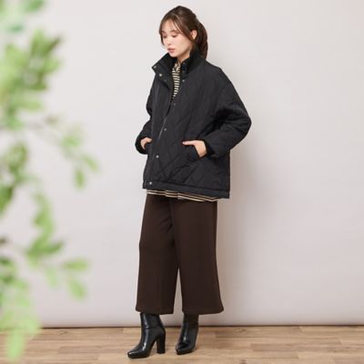 ダイヤ柄キルト加工中綿ジャケット（56106505） | PISANO