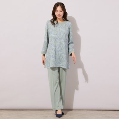 手洗いOK】DJニット・フレアシルエットチュニックカットソー（追加