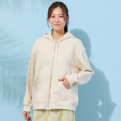 ＜PISANO＞【手洗いＯＫ】ＰＩＳＡＮＯエンブレム刺繍入りメランジパーカー（５６１２１６０３）