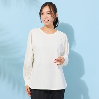 ＜PISANO＞【手洗いＯＫ】ラグランスリーブカットソー（５６１２１６０５）