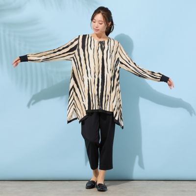 手洗いOK】テントライン・プリントカットソー（56121607