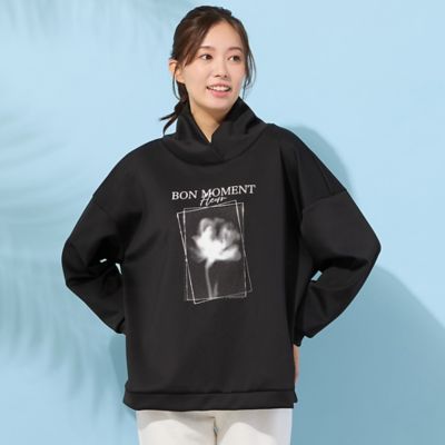 ＜PISANO＞【手洗いＯＫ】フラワープリントハイネックトップ（５６１２１６０８）