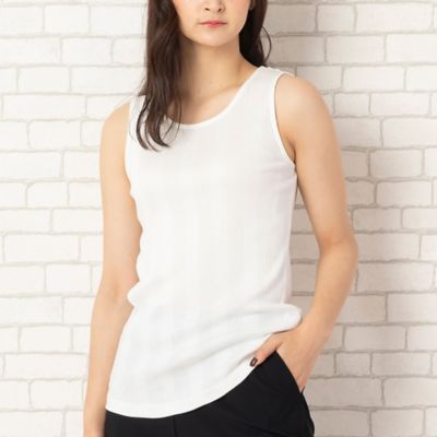 ペルーコットンランダムリブタンクトップ ５６１２２１１１ 三越伊勢丹オンラインストア 公式