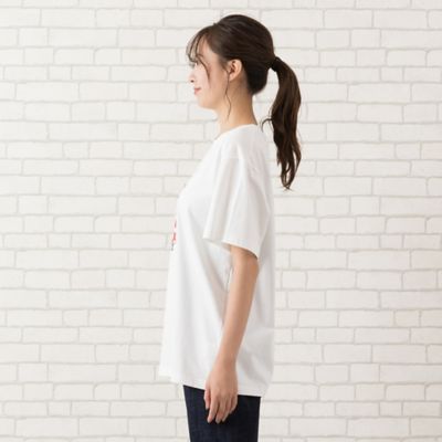 【手洗いＯＫ・綿１００％・ＨＡＰＰＹ　ＦＡＣＥ】エマちゃんプリントＴシャツ（５６１２２５０４）