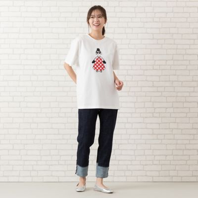 【手洗いＯＫ・綿１００％・ＨＡＰＰＹ　ＦＡＣＥ】エマちゃんプリントＴシャツ（５６１２２５０４）
