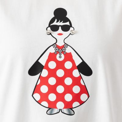 【手洗いＯＫ・綿１００％・ＨＡＰＰＹ　ＦＡＣＥ】エマちゃんプリントＴシャツ（５６１２２５０４）
