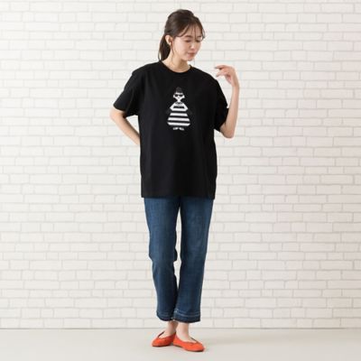 【手洗いＯＫ・綿１００％・ＨＡＰＰＹ　ＦＡＣＥ】エマちゃんプリントＴシャツ（５６１２２５０４）