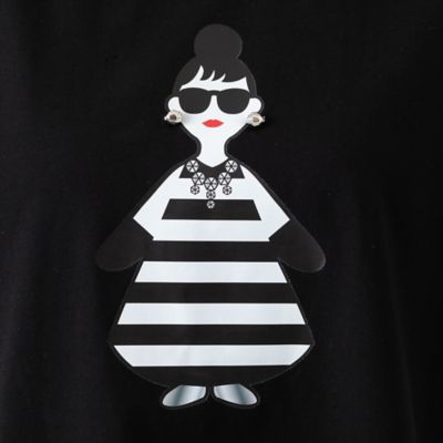 【手洗いＯＫ・綿１００％・ＨＡＰＰＹ　ＦＡＣＥ】エマちゃんプリントＴシャツ（５６１２２５０４）