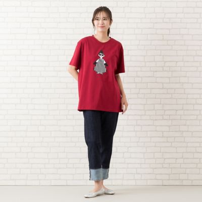 【手洗いＯＫ・綿１００％・ＨＡＰＰＹ　ＦＡＣＥ】エマちゃんプリントＴシャツ（５６１２２５０４）