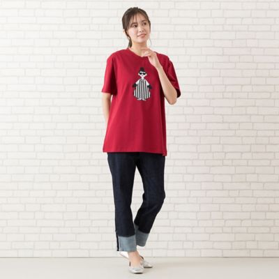 【手洗いＯＫ・綿１００％・ＨＡＰＰＹ　ＦＡＣＥ】エマちゃんプリントＴシャツ（５６１２２５０４）