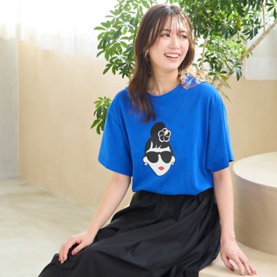 thevirgins Tシャツ エマちゃんコラボ 手洗いOK・綿100％・HAPPY FACEコラボ】エマちゃんT