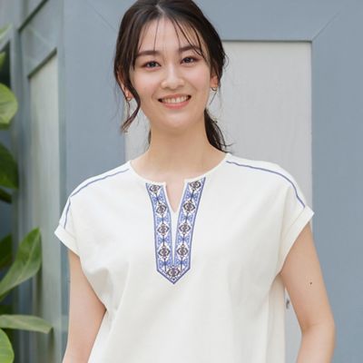 プリーツプリーズPLEATS PLEASE プリーツボーダーノースリーブ