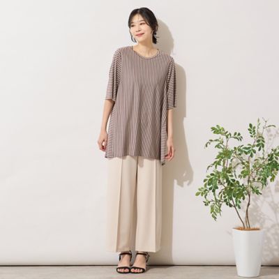 【新品】DOORS★ 今季 切り替えボーダーカットソー 手洗いOK・接触冷感】切り替えボーダーカットソー（56123603