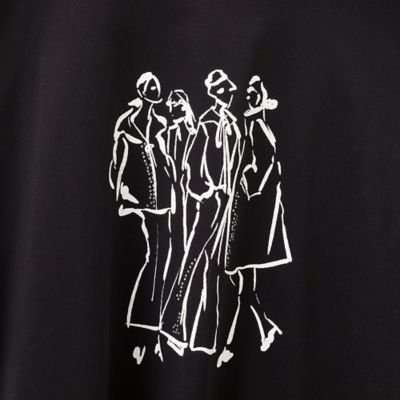 ラインストーン付きプリントＴシャツ（５６１２５４０１）
