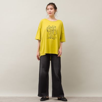 ラインストーン付きプリントＴシャツ（５６１２５４０１）