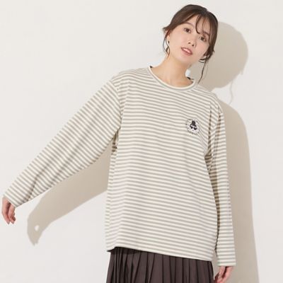 【送料無料】PISANO/ピサーノ 大きいサイズ【HAPPY FACE・手洗いOK】エマちゃんプリントロンT(56125502) ベージュ トップス【三越伊勢丹/公式】