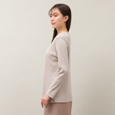 ラメ入りシンプルトップス（ブラック）（５６１２６４０５Ａ）