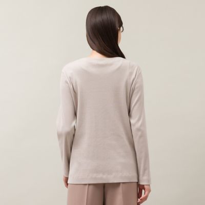 ラメ入りシンプルトップス（ブラック）（５６１２６４０５Ａ）