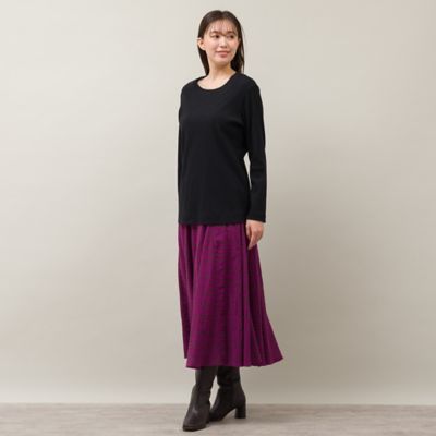 ラメ入りシンプルトップス（ブラック）（５６１２６４０５Ａ）