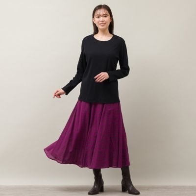 ラメ入りシンプルトップス（ブラック）（５６１２６４０５Ａ）