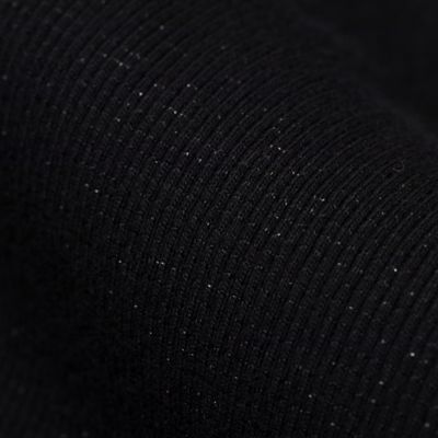ラメ入りシンプルトップス（ブラック）（５６１２６４０５Ａ）