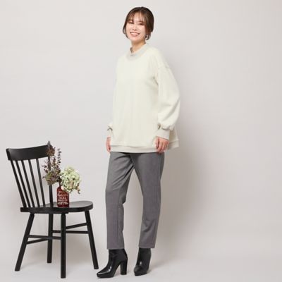 手洗いOK・セットアップ対応】裏起毛ハイネックトップ