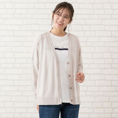 【手洗いＯＫ】Ｖネック・ＢＯＸシルエットカーディガン（５６１３２５０１）