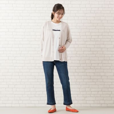 【手洗いＯＫ】Ｖネック・ＢＯＸシルエットカーディガン（５６１３２５０１）