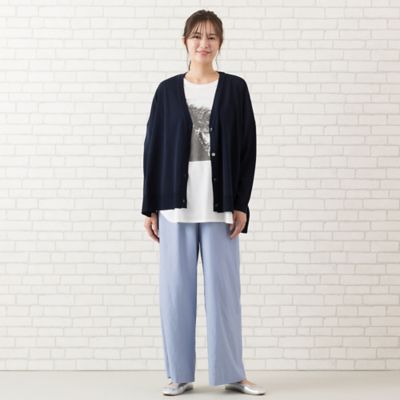 【手洗いＯＫ】Ｖネック・ＢＯＸシルエットカーディガン（５６１３２５０１）
