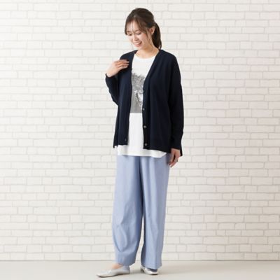 【手洗いＯＫ】Ｖネック・ＢＯＸシルエットカーディガン（５６１３２５０１）