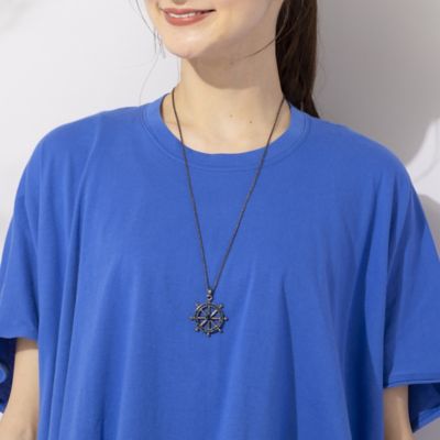 ＜PISANO＞ラインストーン・ステアリングホイールネックレス（５６１４２３０９）